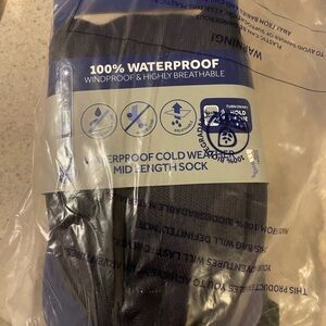 SEALSKINZ Waterproof Cold Weather Mid Length unisex Sock, Large, Black/Gray